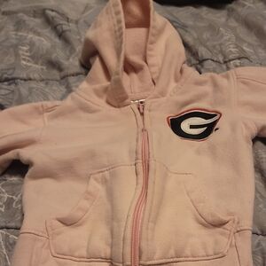 Kids Light Pink Hoodie with Logo